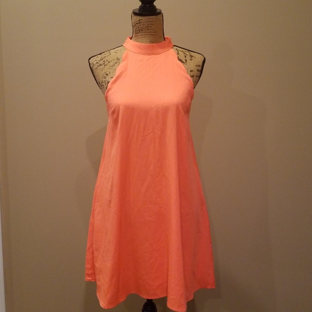 Love riche bright orang retro high neck E310:5:119